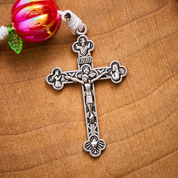 SolaceBeads Carnelian Stone Rosary: Autumn Pumpkin Beads For Seasonal Prayer - image 6