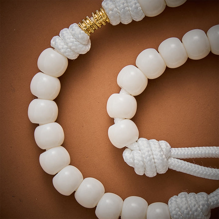 SolaceBeads Artistic Rosary: Gentle White Beads &amp; St.Joseph Medal For Quiet Devotion - image 3