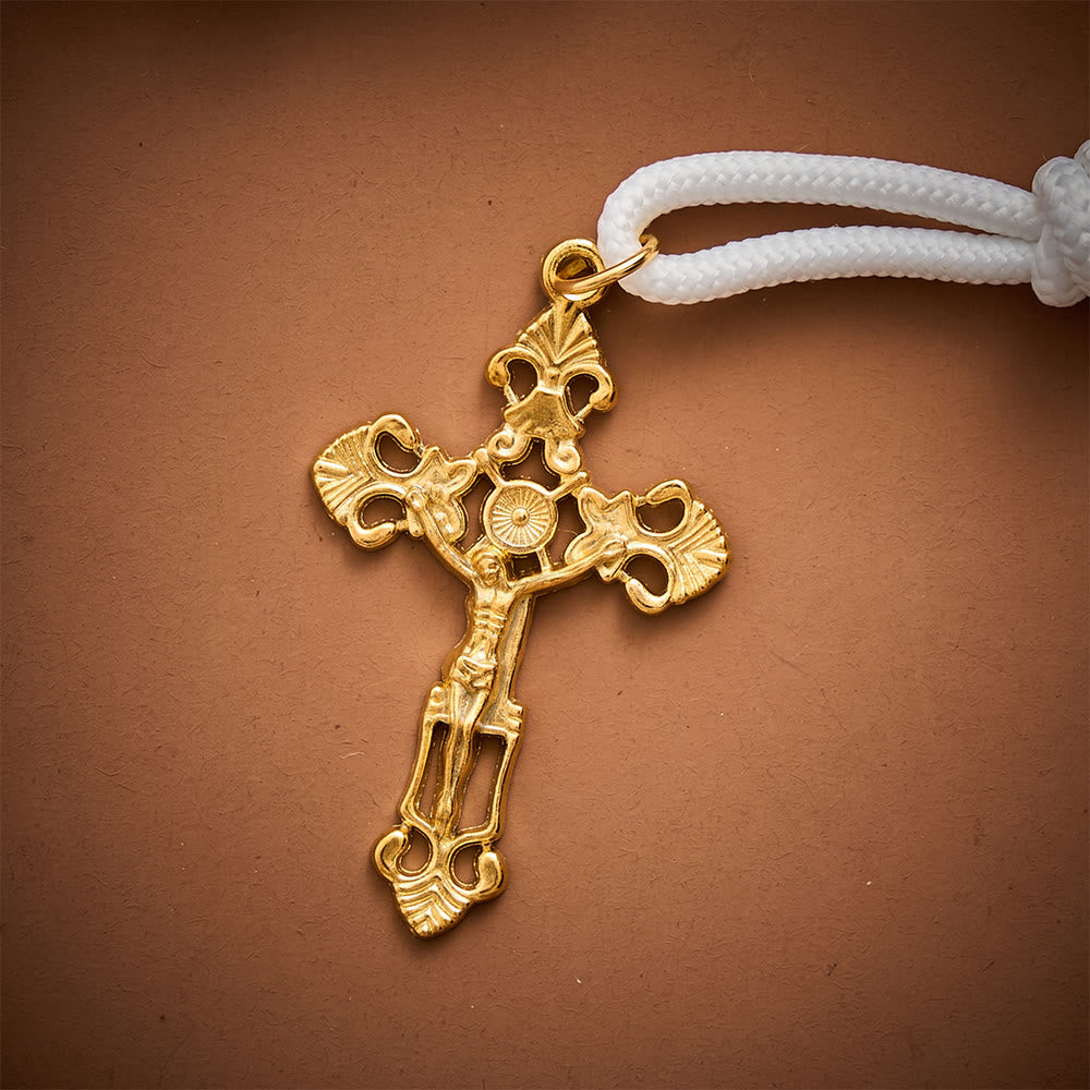 SolaceBeads Artistic Rosary: Gentle White Beads &amp; St.Joseph Medal For Quiet Devotion - image 5