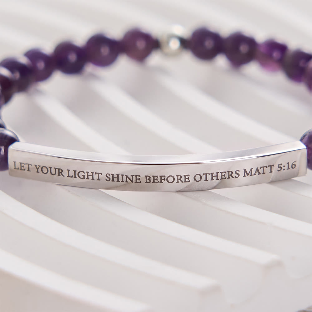 SolaceBeads Bracelet: Faith‑Filled Amethyst With Scripture Bar For Quiet Devotion - image 3