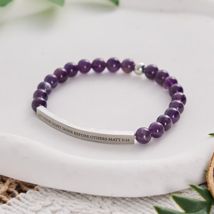 SolaceBeads Bracelet: Faith‑Filled Amethyst With Scripture Bar For Quiet Devotion - image 2