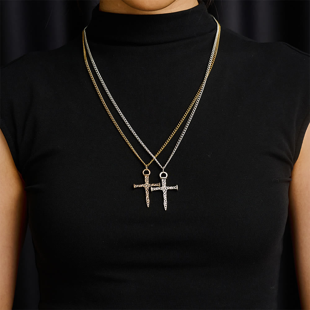 SolaceBeads Nail Cross Necklace: Courage‑Centered Pendant For Your Daily Faith Witness - image 1