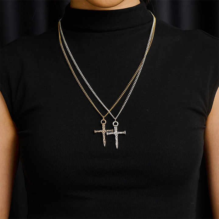 SolaceBeads Nail Cross Necklace: Courage‑Centered Pendant For Your Daily Faith Witness - image 1