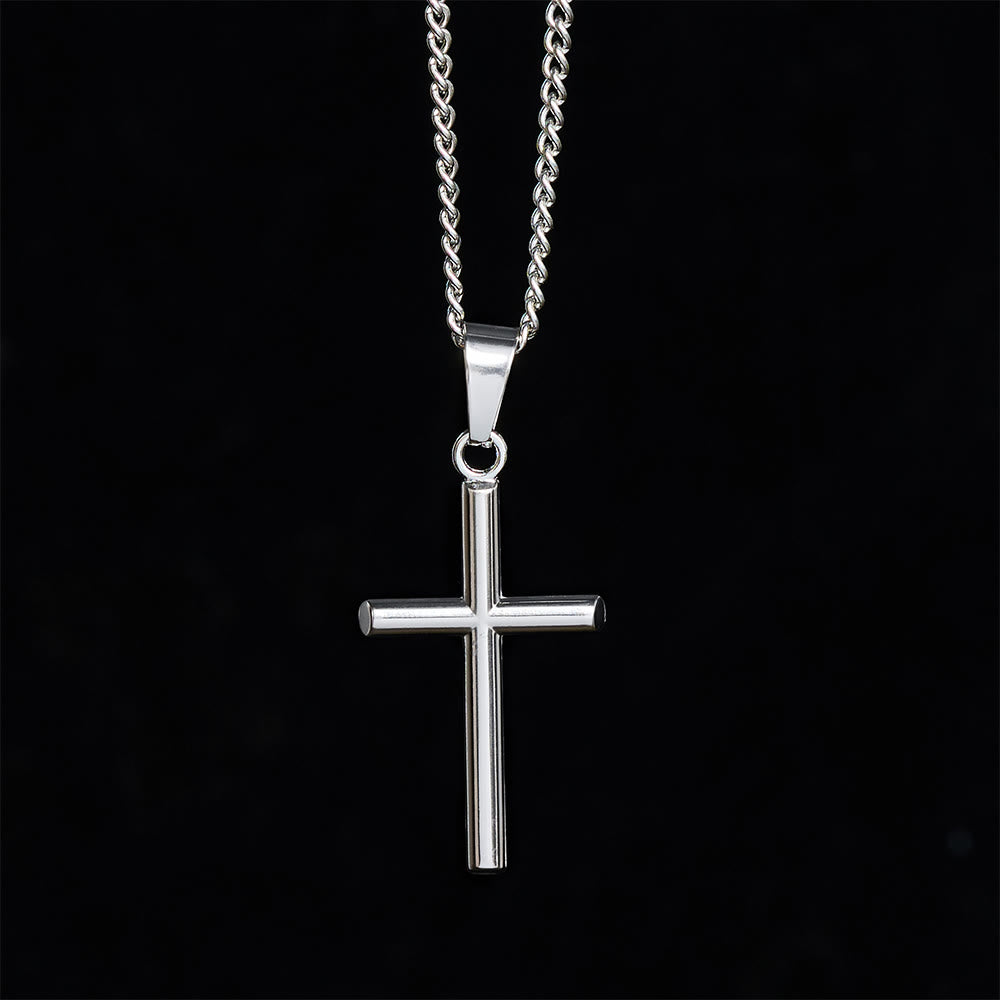 SolaceBeads Simple Cross Necklace, Faith‑Centered Pendant in Gold &amp; Silver Tone - image 7