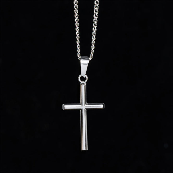 SolaceBeads Simple Cross Necklace, Faith‑Centered Pendant in Gold &amp; Silver Tone - image 7
