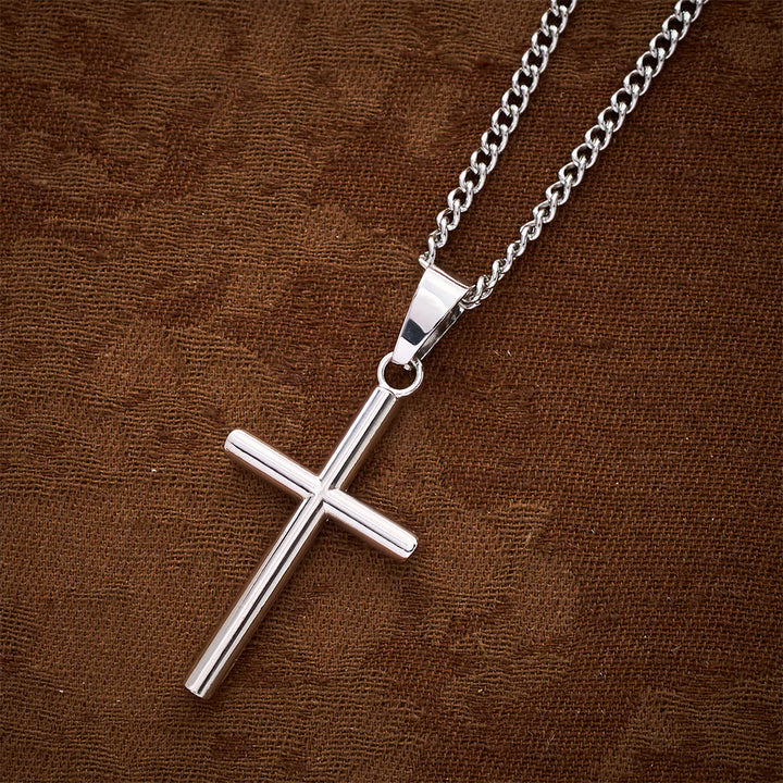 SolaceBeads Simple Cross Necklace, Faith‑Centered Pendant in Gold &amp; Silver Tone - image 5