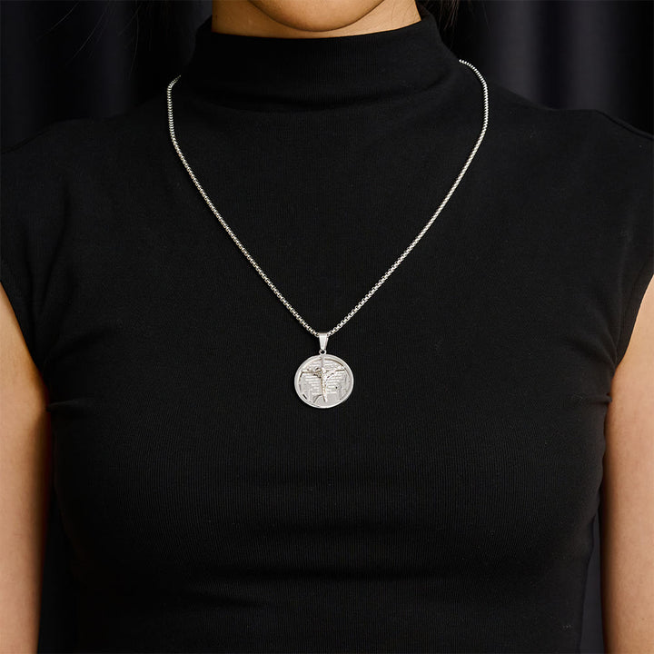 SolaceBeads Retro Round Jesus Figure Pendant Necklace, Multi‑Tone Fashion Accessory - image 5