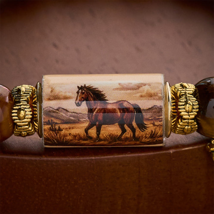 SolaceBeads Western Horse Bracelet, Courage‑Guard Themed Beaded Bracelet For Daily Wear - image 11