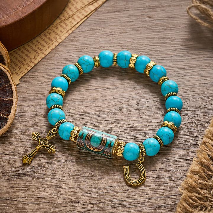 SolaceBeads Western Horse Bracelet, Courage‑Guard Themed Beaded Bracelet For Daily Wear - image 2