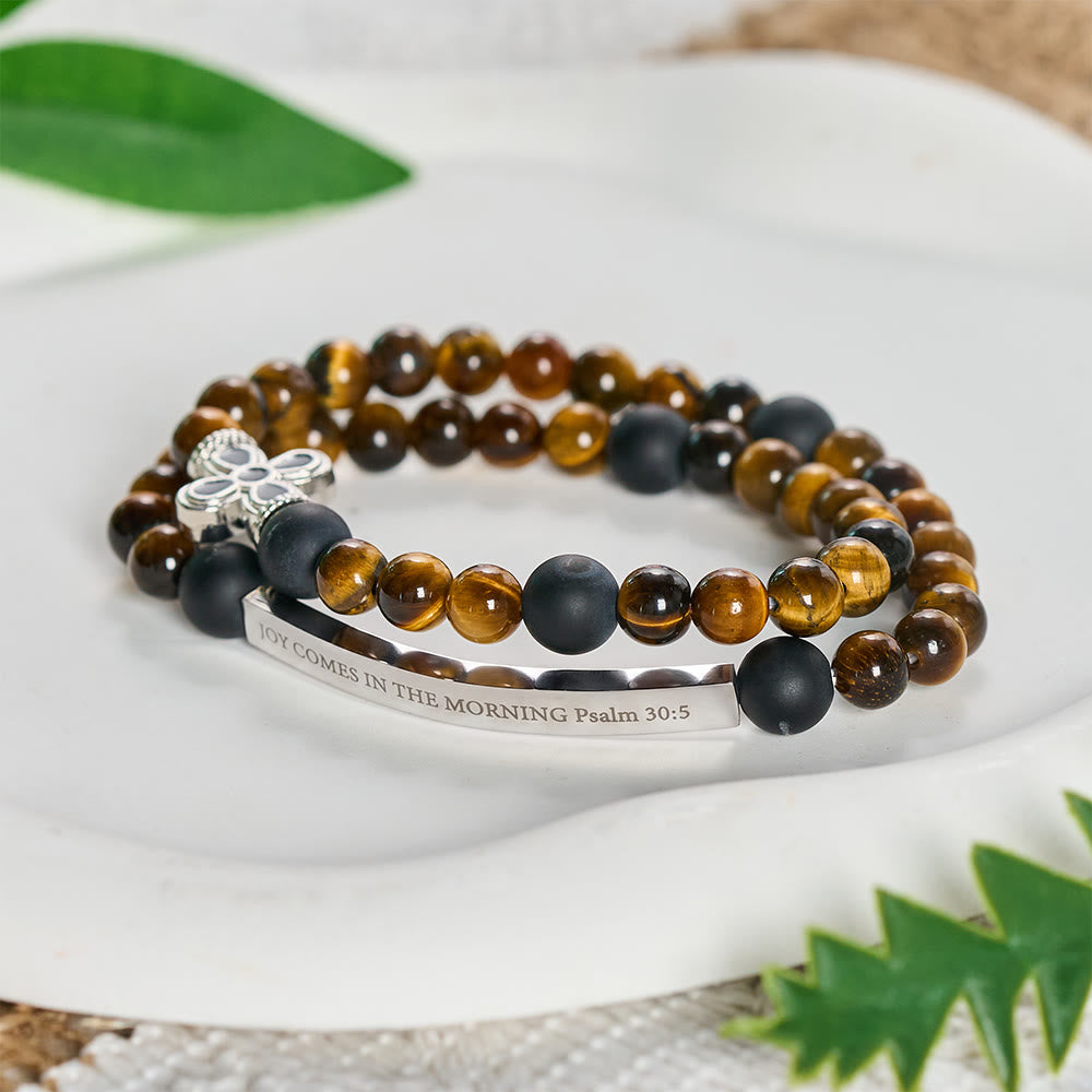 SolaceBeads Joy in The Morning Bracelet, Tiger&