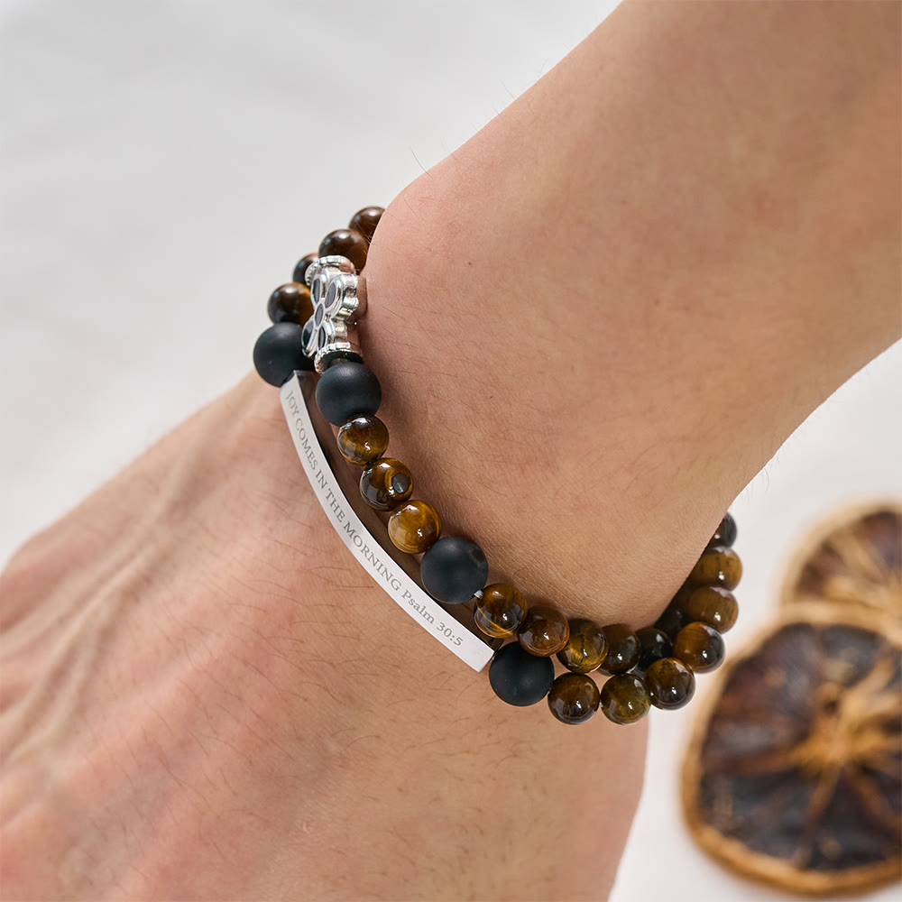 SolaceBeads Joy in The Morning Bracelet, Tiger&