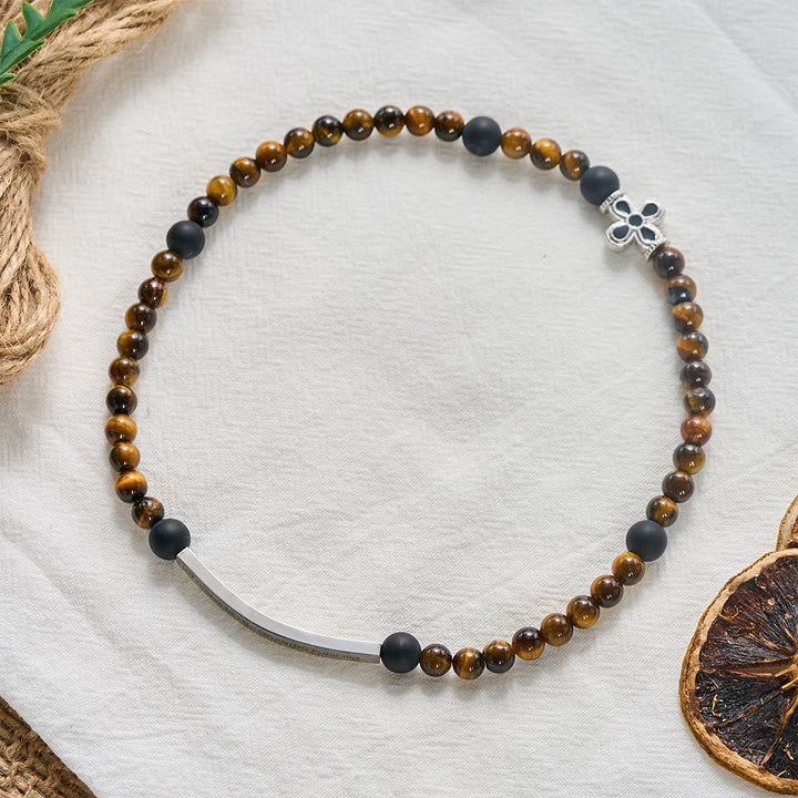SolaceBeads Joy in The Morning Bracelet, Tiger&