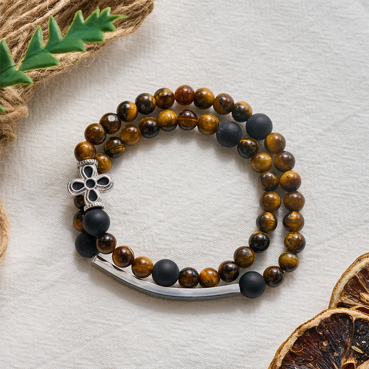 SolaceBeads Joy in The Morning Bracelet, Tiger&