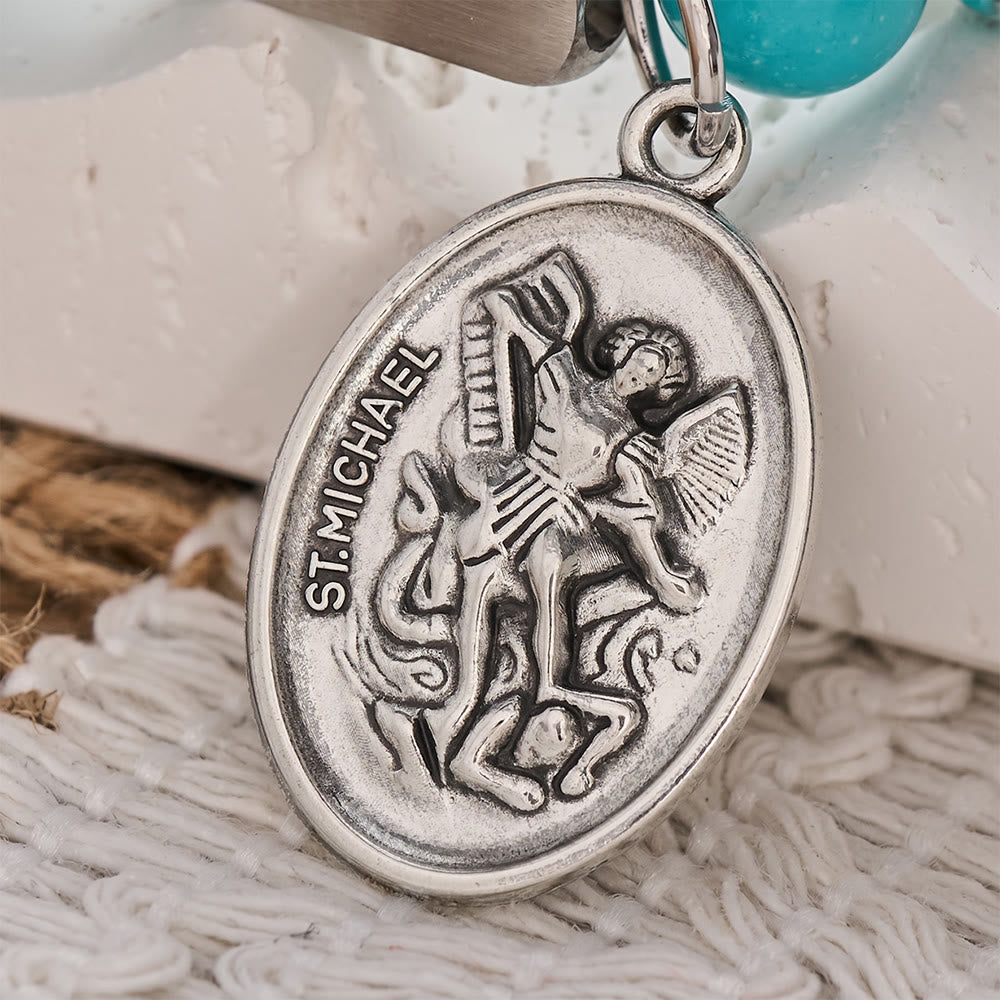 SolaceBeads St.Michael Turquoise Bracelet: Divine Protect for Faith‑Filled Days - image 5