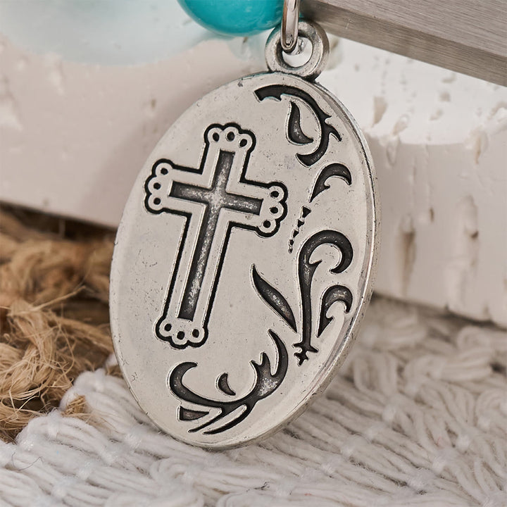 SolaceBeads St.Michael Turquoise Bracelet: Divine Protect for Faith‑Filled Days - image 6