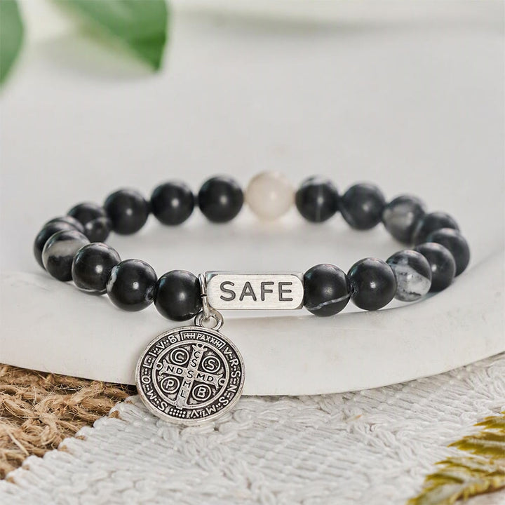 SolaceBeads Zebra Jasper St.Benedict Bracelet: Safe Shelter for Your Daily Prayer - image 2