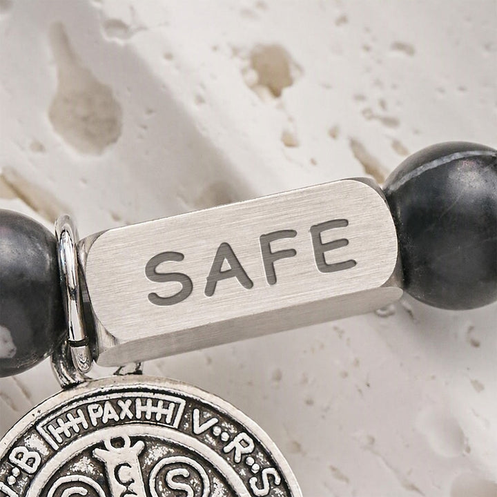 SolaceBeads Zebra Jasper St.Benedict Bracelet: Safe Shelter for Your Daily Prayer - image 3