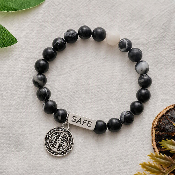 SolaceBeads Zebra Jasper St.Benedict Bracelet: Safe Shelter for Your Daily Prayer - image 7