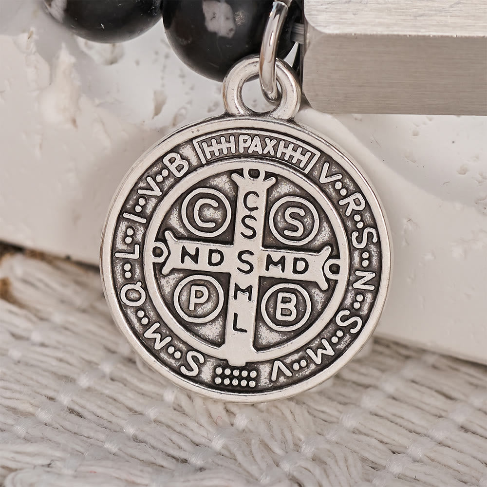 SolaceBeads Zebra Jasper St.Benedict Bracelet: Safe Shelter for Your Daily Prayer - image 5