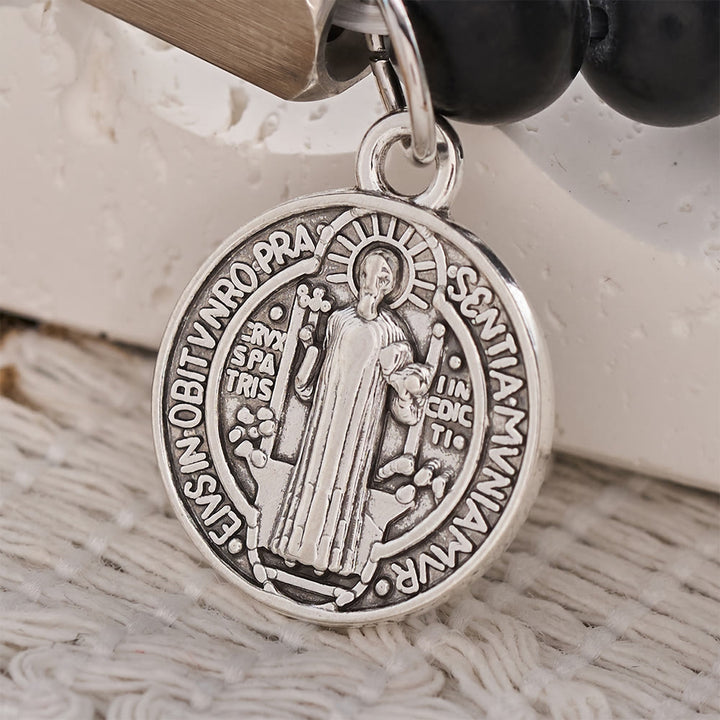 SolaceBeads Zebra Jasper St.Benedict Bracelet: Safe Shelter for Your Daily Prayer - image 6