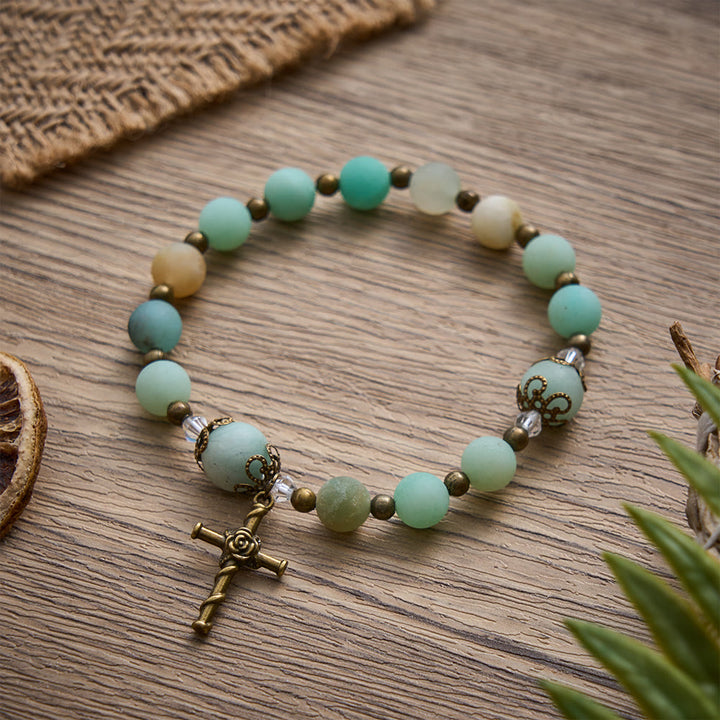SolaceBeads Matte Amazonite Bracelet: Gentle Grace to Walk With You - image 1