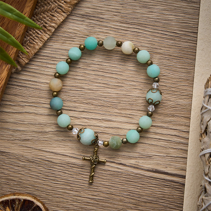 SolaceBeads Matte Amazonite Bracelet: Gentle Grace to Walk With You - image 3