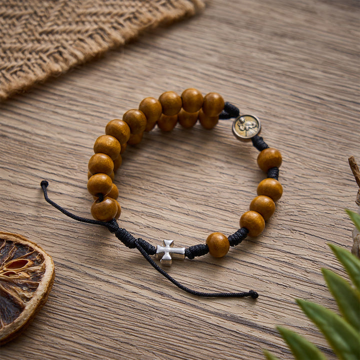 SolaceBeads Adjustable Rosewood Bracelet : Faith for Every Quiet Prayer - image 1