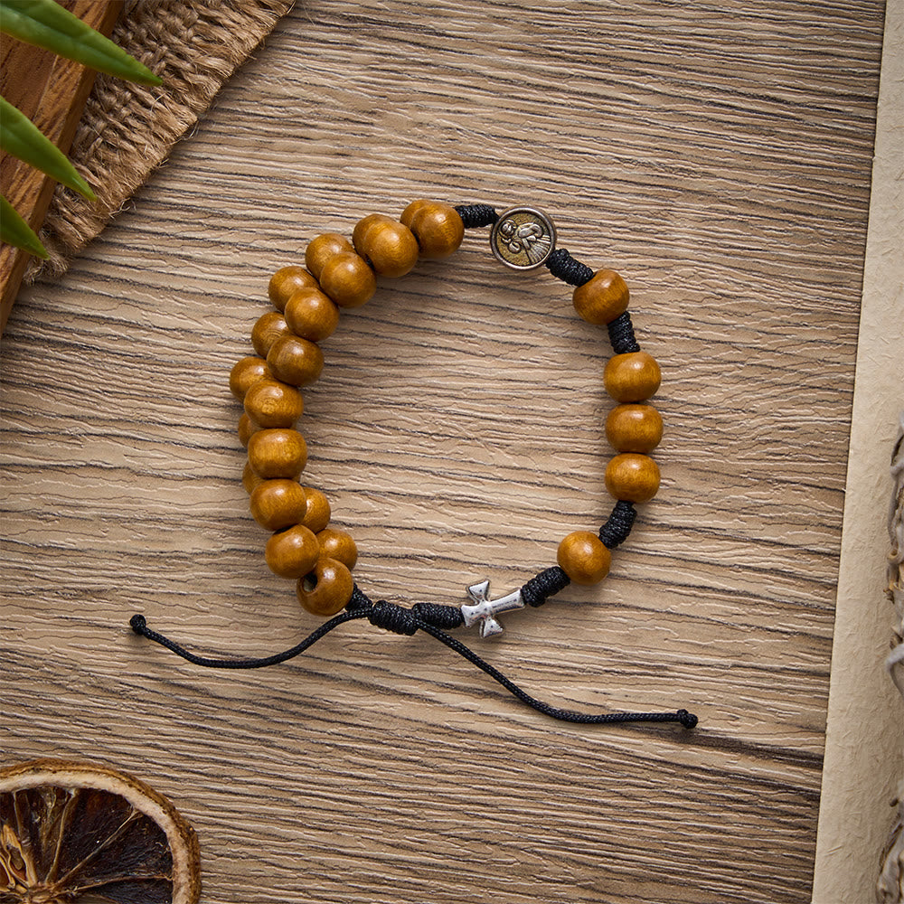 SolaceBeads Adjustable Rosewood Bracelet : Faith for Every Quiet Prayer - image 3