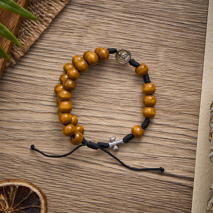 SolaceBeads Adjustable Rosewood Bracelet : Faith for Every Quiet Prayer - image 3