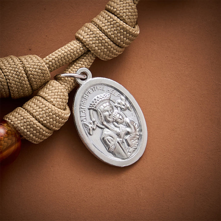SolaceBeads Amber Bead Artistic Rosary: Faith Illuminates Every Prayer - image 6