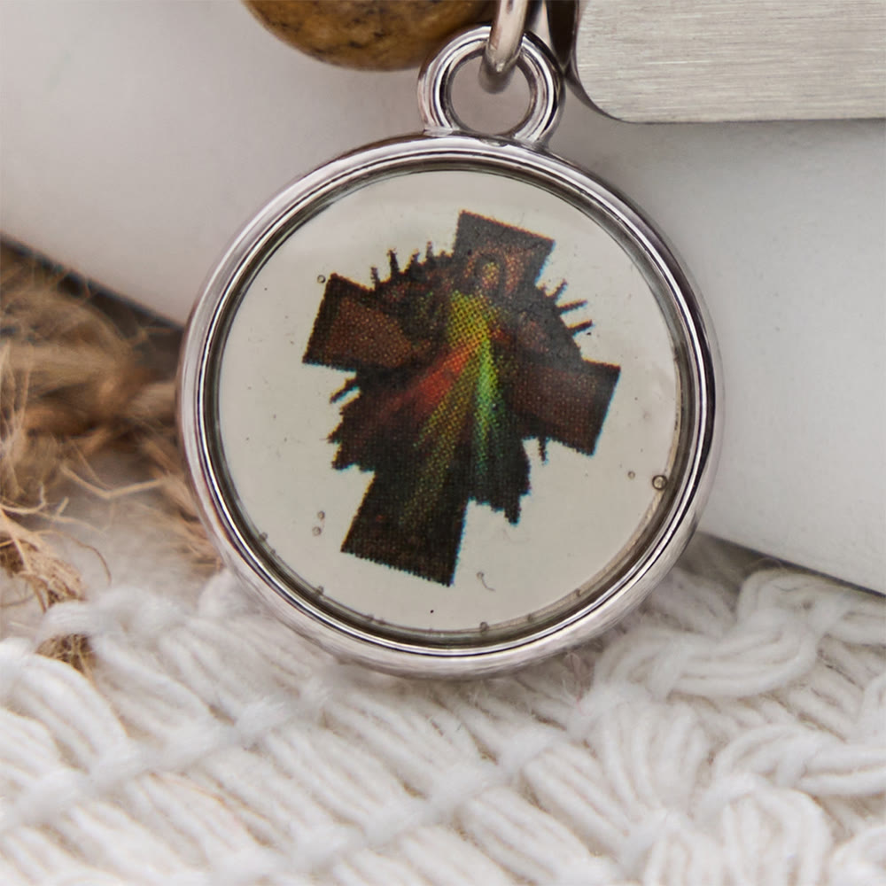 SolaceBeads Divine Mercy Picture Stone Bracelet: Faith Shines in Daily Moments - image 6