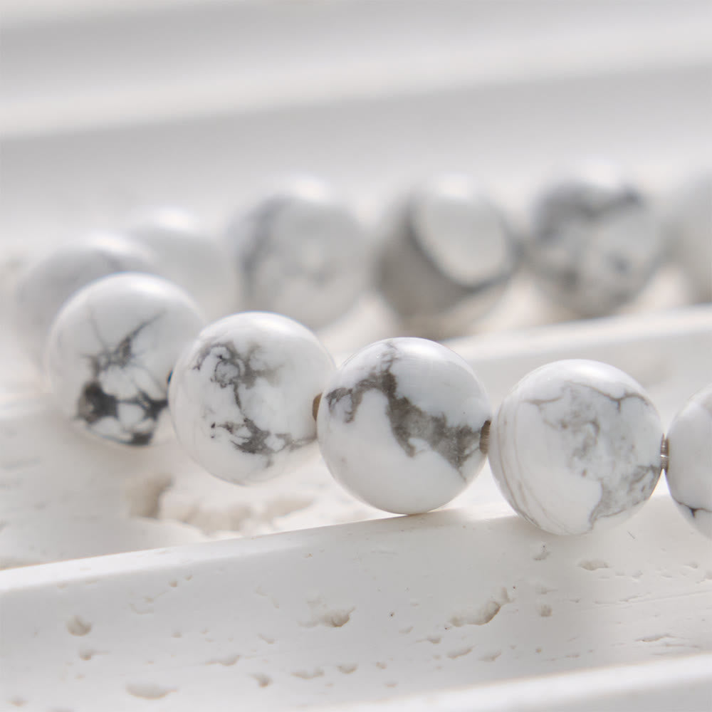 SolaceBeads White Turquoise Bracelet: Faith‑inspired STRONG Engraved Daily Reminder - image 3