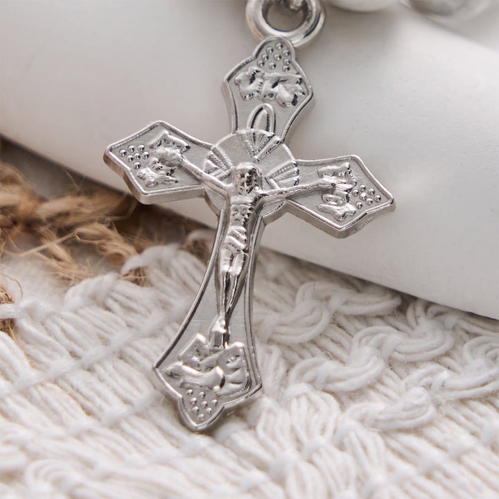 SolaceBeads White Turquoise Bracelet: Faith‑inspired STRONG Engraved Daily Reminder - image 5