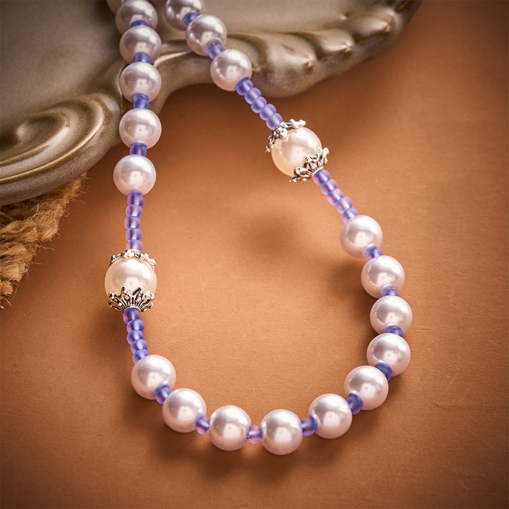 SolaceBeads Purple Pearl Artistic Rosary: Gentle Grace for Your Quiet Prayers - image 5