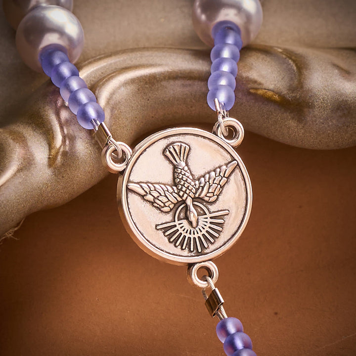 SolaceBeads Purple Pearl Artistic Rosary: Gentle Grace for Your Quiet Prayers - image 6