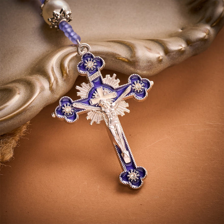 SolaceBeads Purple Pearl Artistic Rosary: Gentle Grace for Your Quiet Prayers - image 7