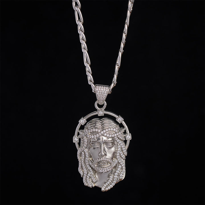 SolaceBeads CZ Jesus Face Pendant Necklace: Divine Light Within Your Heart - image 20