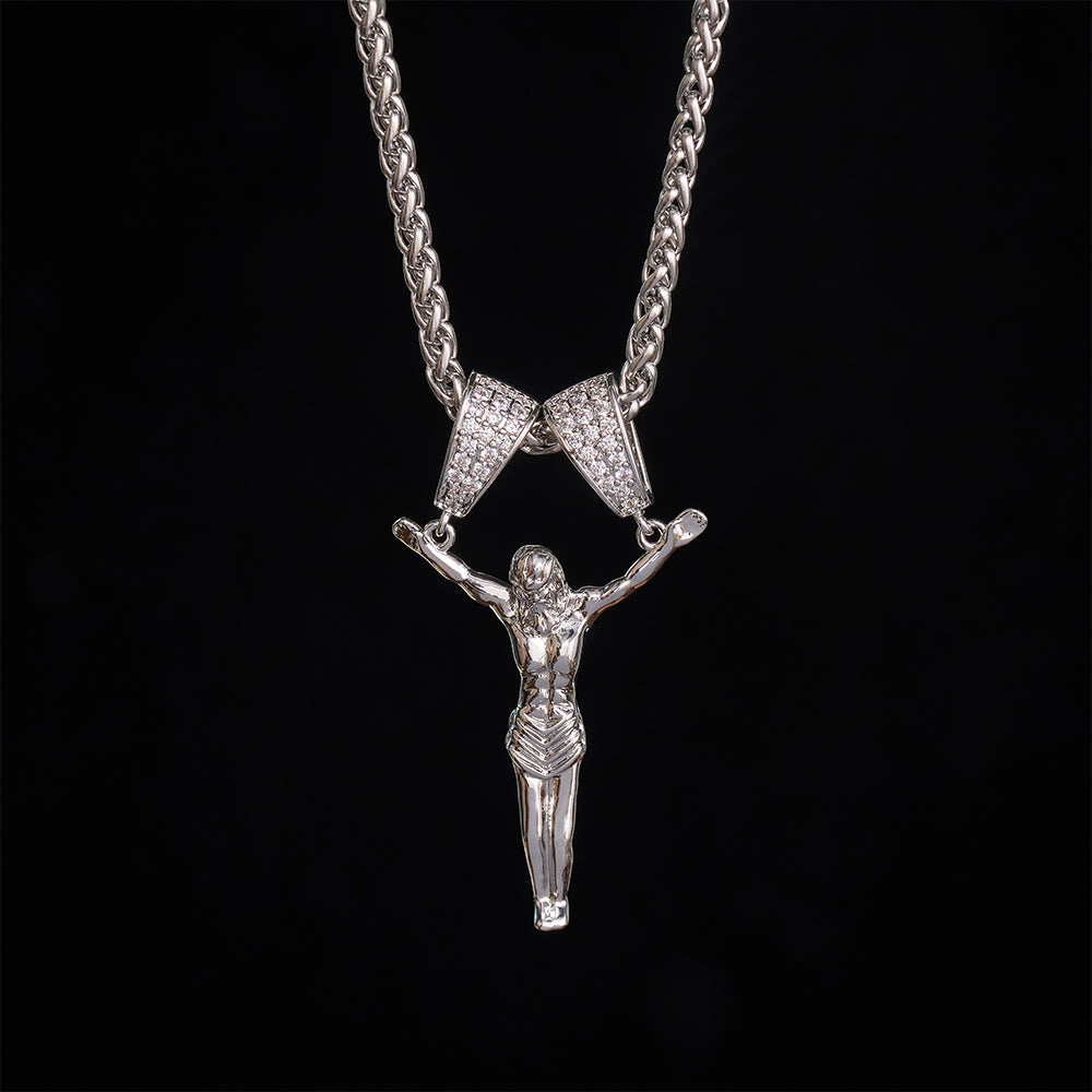 SolaceBeads Gold &amp; Silver Jesus Pendant Necklace: Divine Mercy in Every Moment - image 8