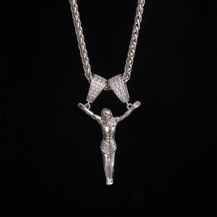 SolaceBeads Gold &amp; Silver Jesus Pendant Necklace: Divine Mercy in Every Moment - image 8
