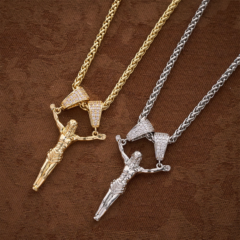 SolaceBeads Gold &amp; Silver Jesus Pendant Necklace: Divine Mercy in Every Moment - image 6