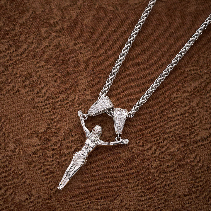 SolaceBeads Gold &amp; Silver Jesus Pendant Necklace: Divine Mercy in Every Moment - image 5