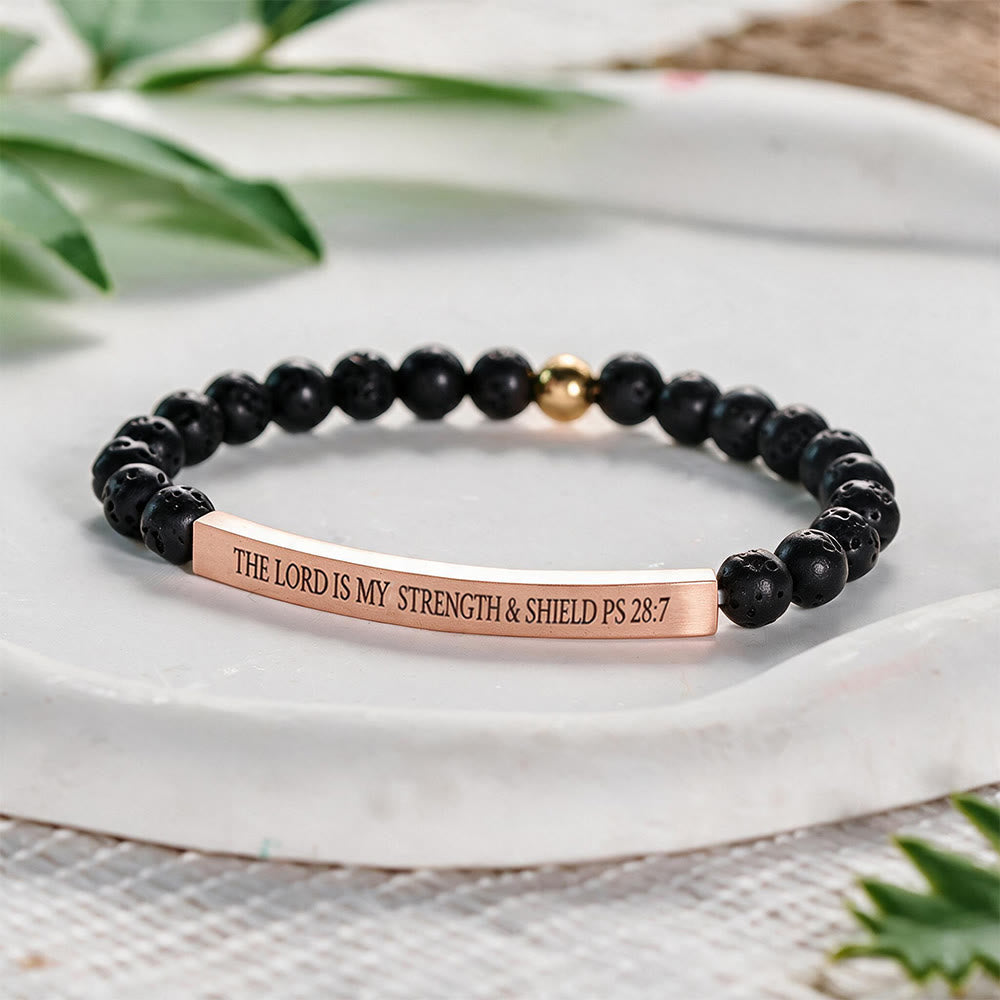 SolaceBeads Faith Lava Stone Bracelet: Sacred Strength for Your Daily Devotion - image 2