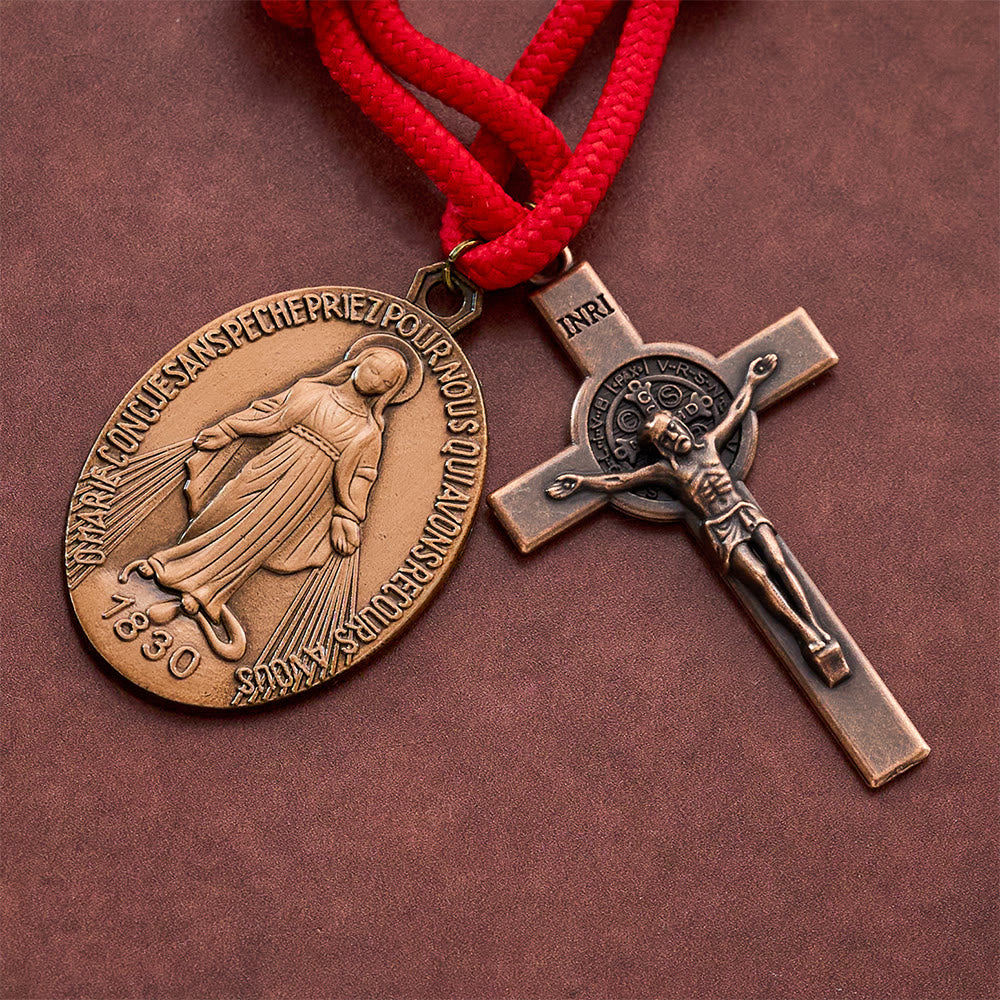 Solacebeads Gold Plated Beads Pocket Rosary With Crucifix: Portable Devotion Of Mary &amp; Archangel  - image 3