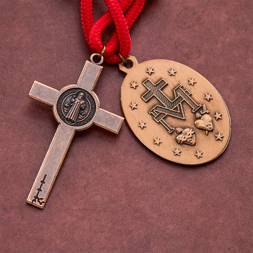 Solacebeads Gold Plated Beads Pocket Rosary With Crucifix: Portable Devotion Of Mary &amp; Archangel  - image 4