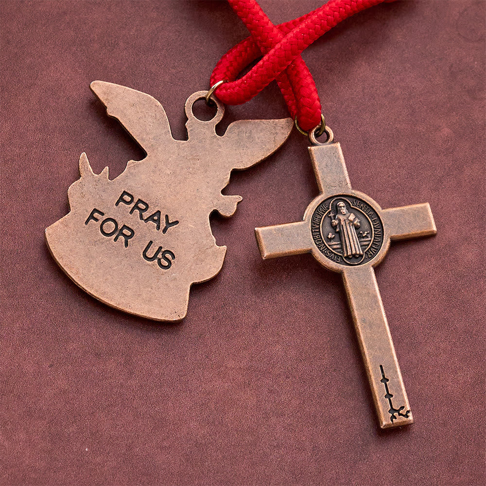 Solacebeads Gold Plated Beads Pocket Rosary With Crucifix: Portable Devotion Of Mary &amp; Archangel  - image 6
