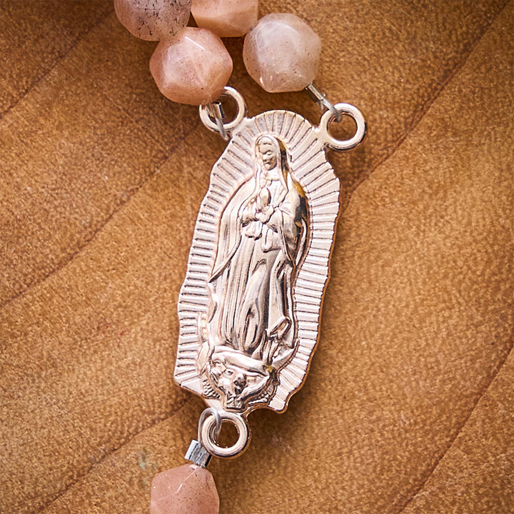 SolaceBeads Sunstone Rosary Bracelet: Gentle Light for Your Quiet Prayers - image 4