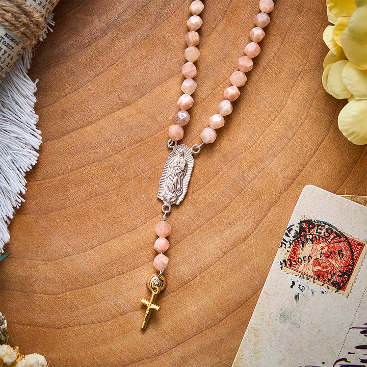 SolaceBeads Sunstone Rosary Bracelet: Gentle Light for Your Quiet Prayers - image 6
