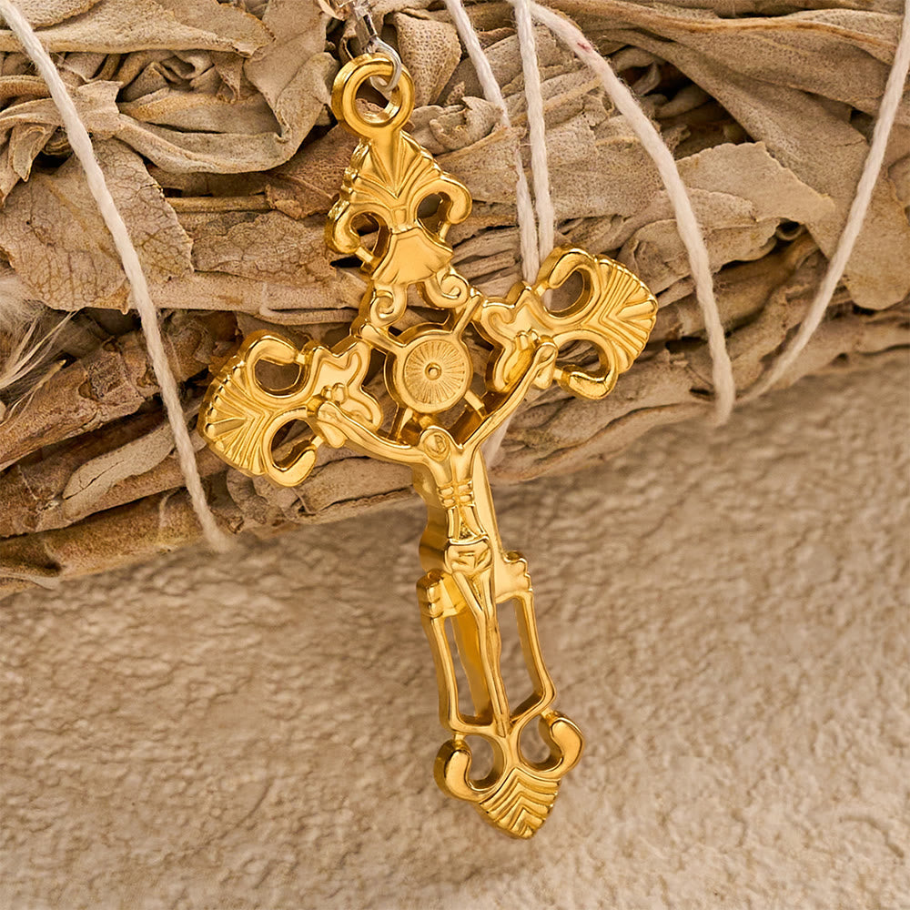SolaceBeads Crystal Rosary: Amber Crystal &amp; Pink Jade, Grace of Harvest Thanksgiving - image 5