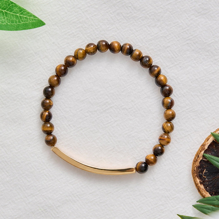 SolaceBeads Tiger Eye Beads Bracelet: WITH GOD ALL THINGS ARE POSSIBLE Matthew 19:26, Fearless Faith - image 5