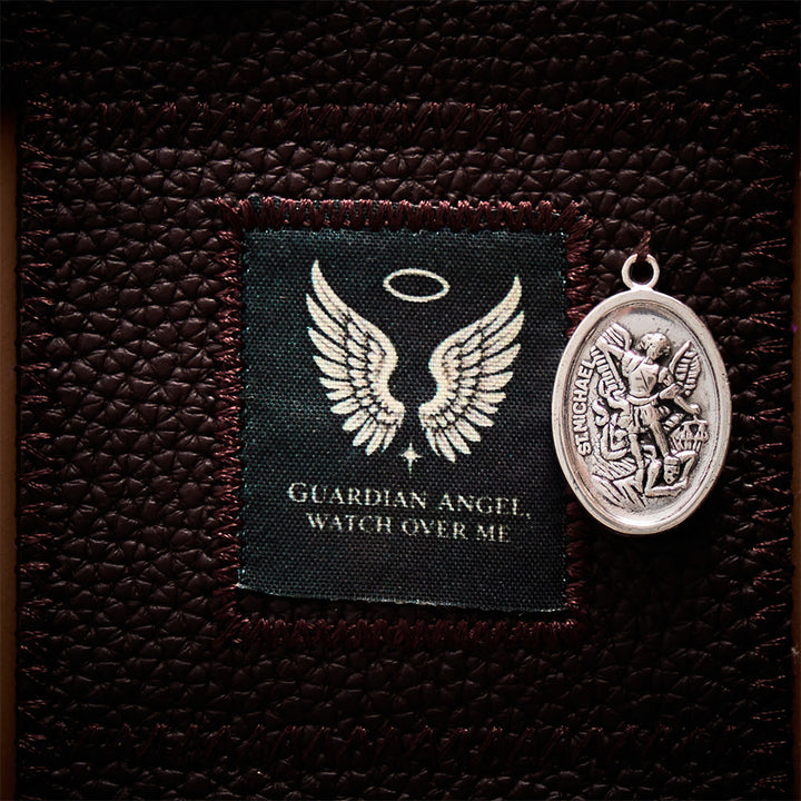 SolaceBeads Portable Amulet: Foldable Pocket Shrine Altar with St. Michael Medal - image 6